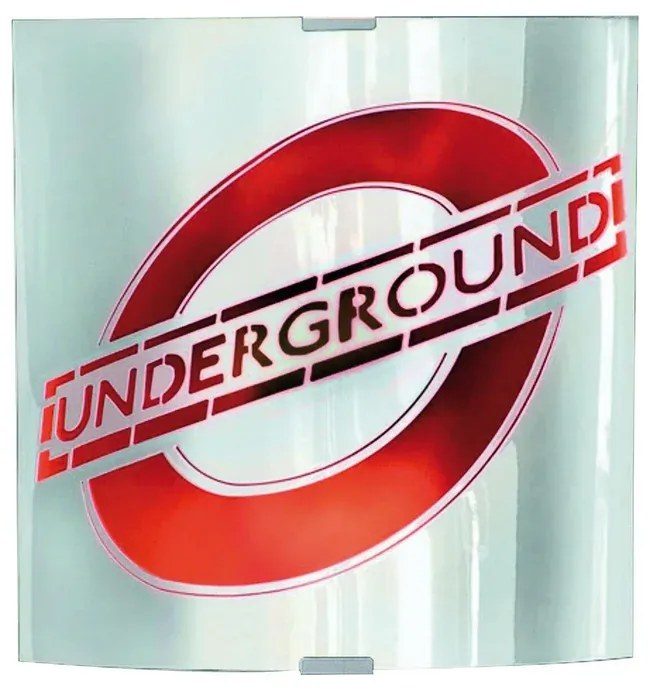Applique pop Underground grigio 1X E27 LUMICOM
