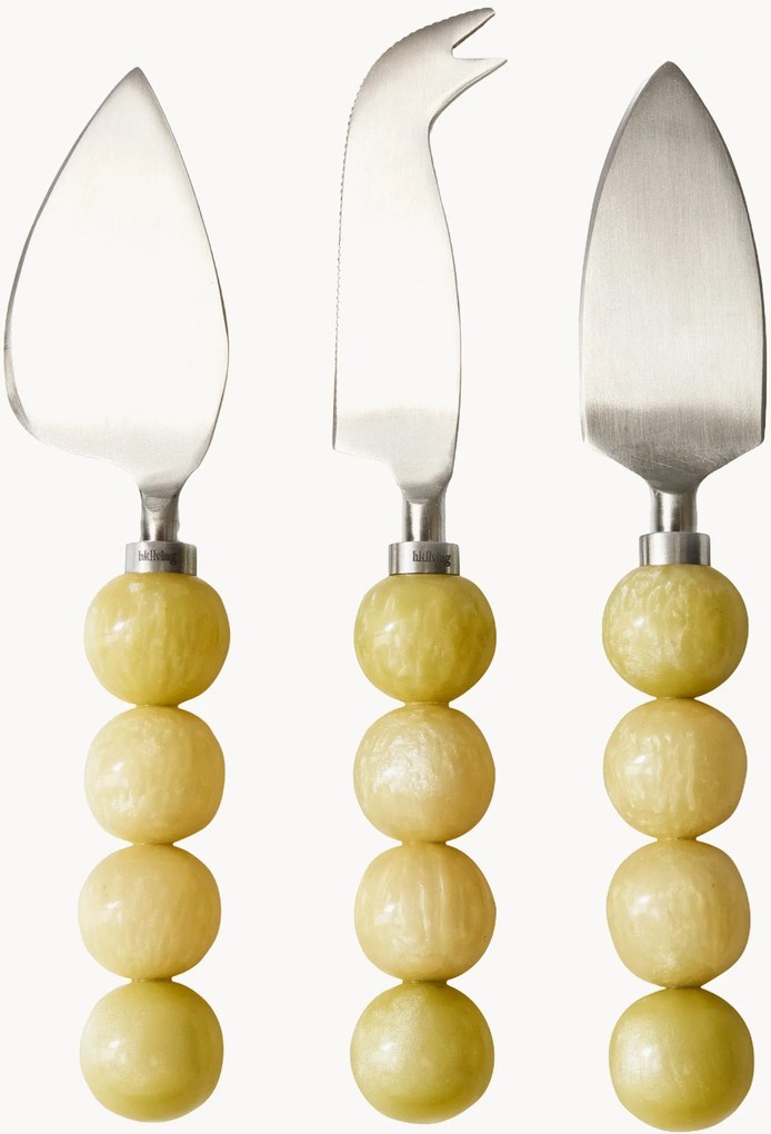 Set di 3 coltelli da formaggio in acciaio inossidabile Muriel