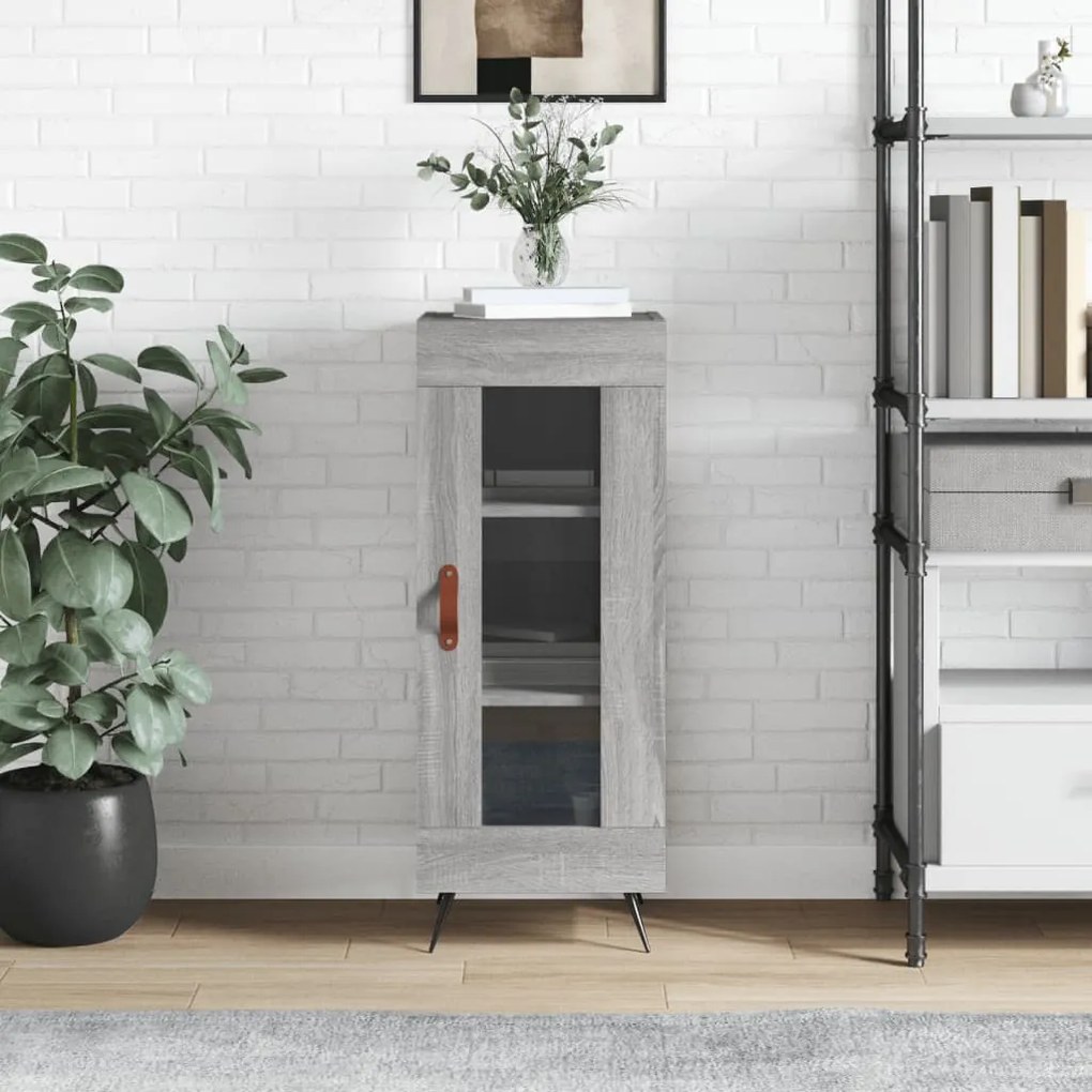 Credenza Grigio Sonoma 34,5x34x90 Cm İn Legno Multistrato /