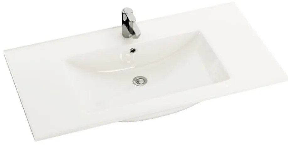 BATH DELUXE 06-090-60-11-01 - Lavabo da incasso CHICAGO 91x46,5 cm ceramica/bianco