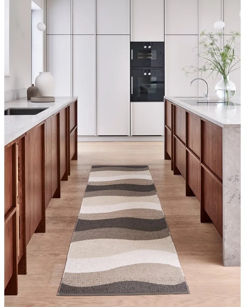 Tappeto da interno/esterno marrone/beige 70x100 cm Urvi Earth – Pappelina