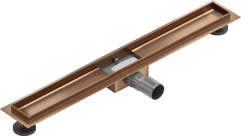 Mexen Flat corpo per scarico lineare 80 cm, rame spazzolato - 1C15080