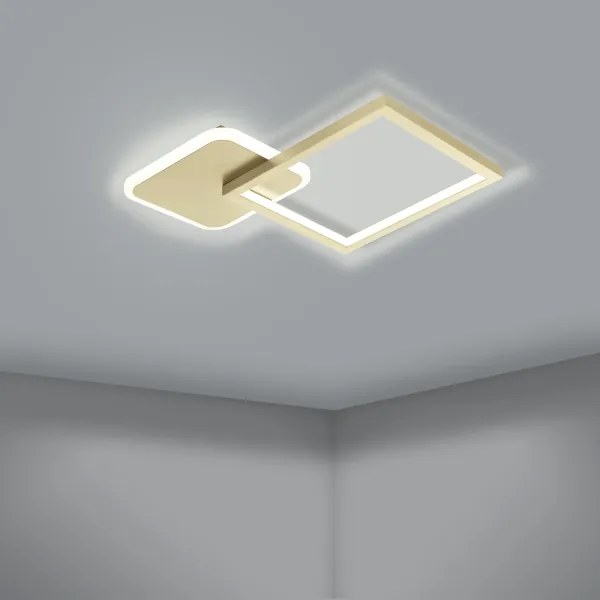 Eglo 900424 - Plafoniera LED dimmerabile GAFARES LED/15W/230V oro + tc