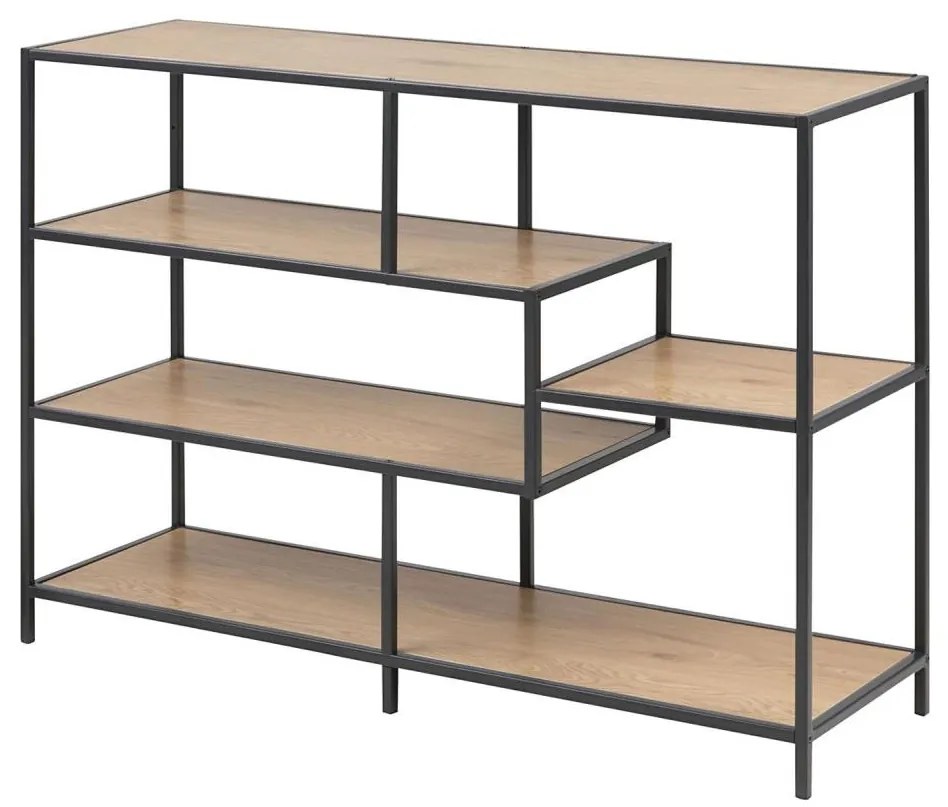 Libreria SARON quercia/nero