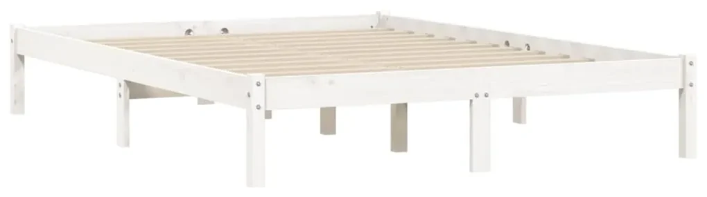 Giroletto bianco 160x200 cm in legno massello di pino