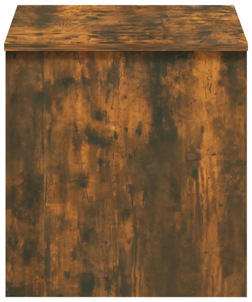 Tavolino rovere fumo 102x50,5x52,5 cm in legno multistrato