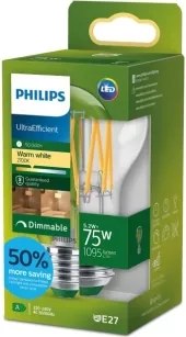 Lampadina LED dimmerabile ULTRAEFFICIENT VINTAGE Philips A60 E27/5,2W/230V 2700K
