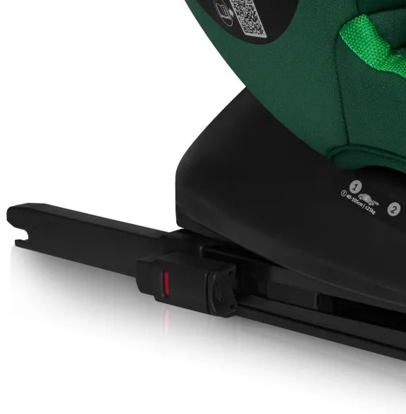 Lionelo - Seggiolino auto con base girevole BASTIAAN i-Size 40-150 cm Verde Foresta