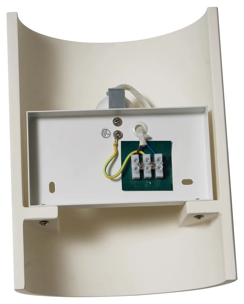 Lampada da parete scandinava bianca ovale - Plaster