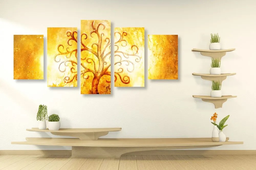 Quadri 5 pezzi – Albero della vita