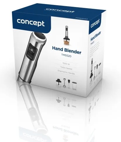 Concept TM5520 - Frullatore a immersione con accessori 1500W/230V nero/acciaio inossidabile