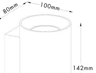Zuma Line 92695-N - Lampada da parete SANDY WL 2xGU10/50W/230V bianca