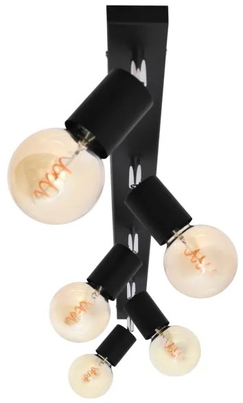 Faretto TUNE 5xE27/20W/230V nero