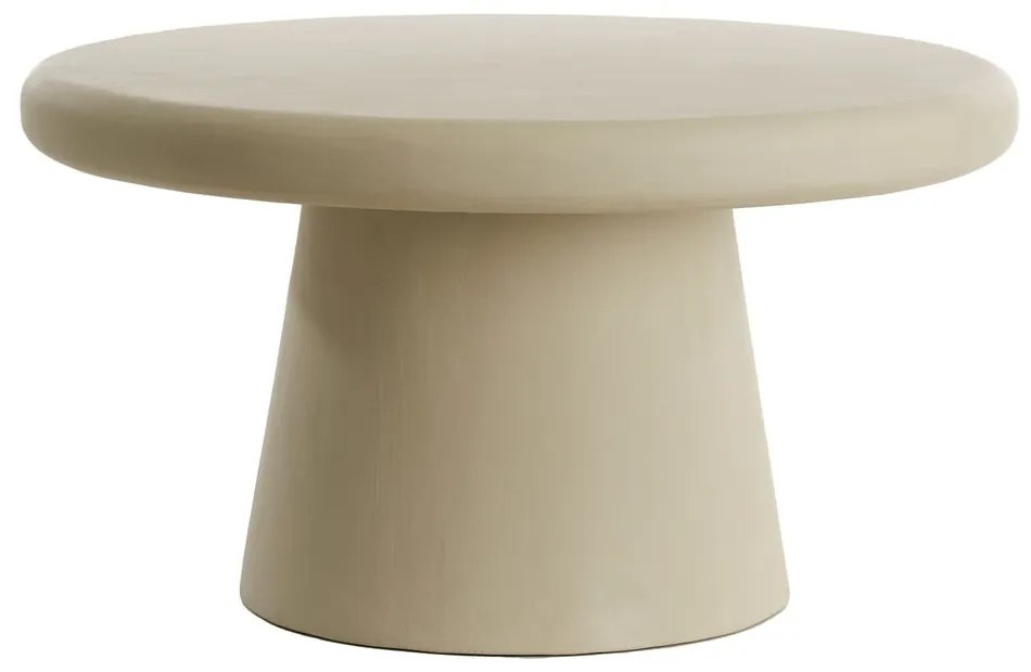 Tavolino rotondo beige ø 70 cm Kulona - Light &amp; Living