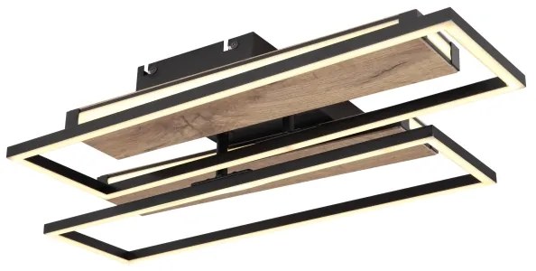 Globo 67299D1 - Plafoniera LED COLLI LED/48W/230V marrone/nero