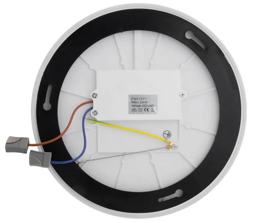 Plafoniera LED 24W Rotonda Ø230mm IP54 Bianco Slim Dimmerabile