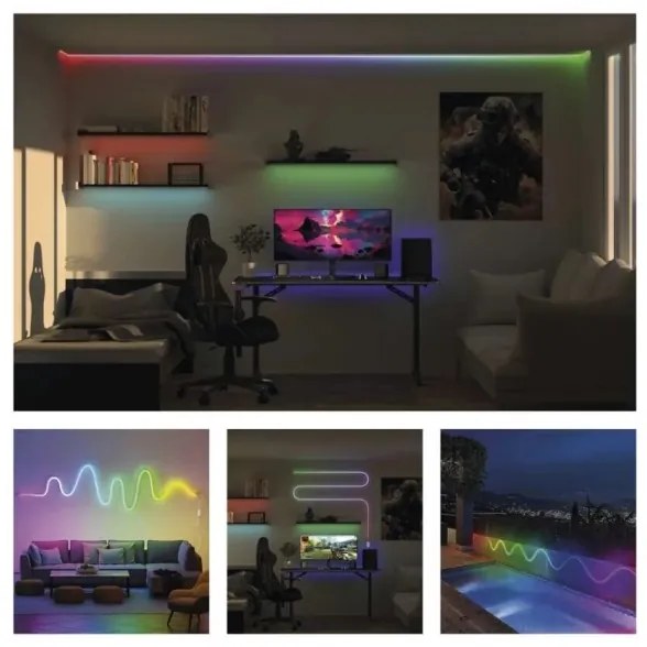 RGBIC Striscia LED dimmerabile GoSmart LED/33W/230V 5 m Wi-Fi Tuya