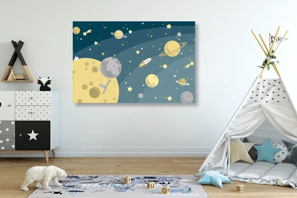 Stampa su tela – Viaggio straordinario nello spazio