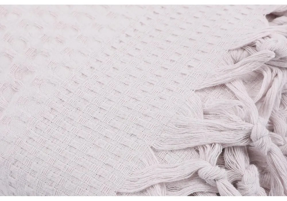 Copriletto beige in cotone 220x240 cm Pique – Mijolnir