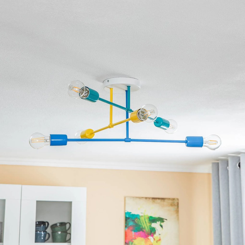 Plafoniera soffitto Cambridge HELAM, dimmerabile, Cameretta, Metallo, Giovanile, Plafoniera