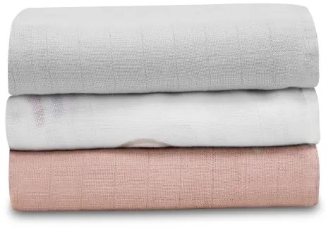 Lionelo - Confezione da 3 mussole in bambù BAMBOO SET 70x70 cm Rainbow