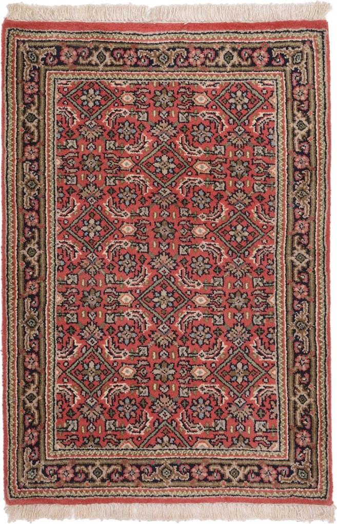 Herati Tappeto 60 x 90 (Indian) Annodato A Mano