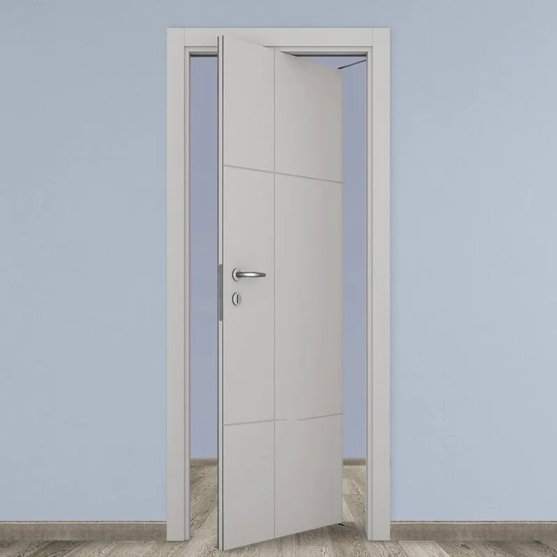 Porta rototraslante City grigio L 70 x H 210 cm destra