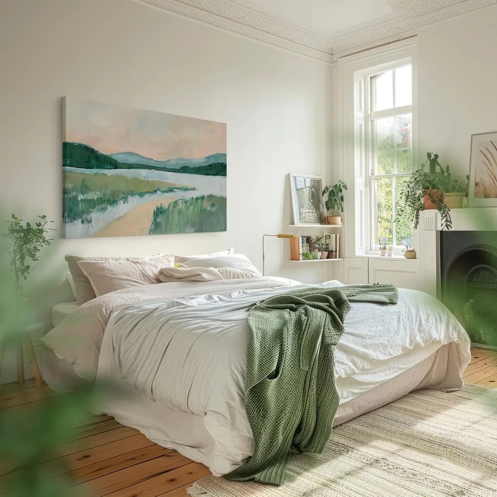 Dipinto 70x100 cm Gouache Lake – Styler