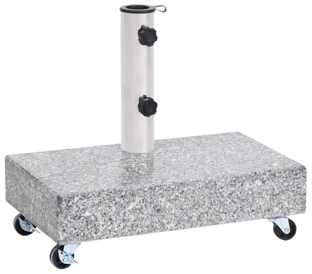 Base Per Ombrellone Grigio Chiaro 45x25x8,3 Cm İn Granito /