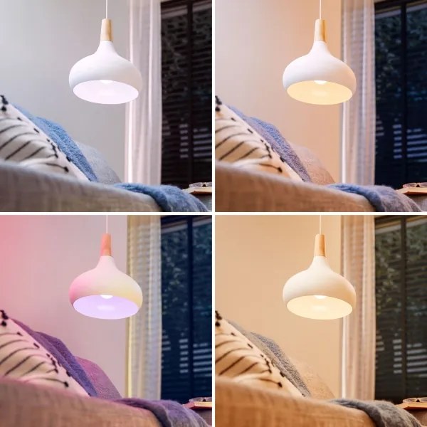 Set da 3 lampadine LED RGB dimmerabili Philips SMART C37 E14/4,9W/230V 2200-6500K