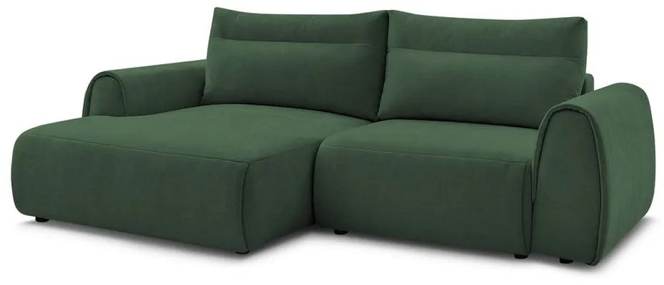 Divano angolare in verde scuro Aden – Bobochic Paris