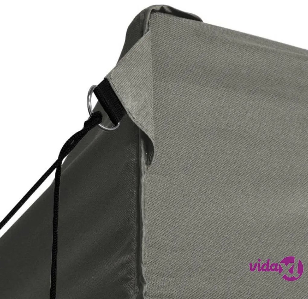 vidaXL Gazebo Professionale Pieghevole 3x4m in Acciaio Antracite