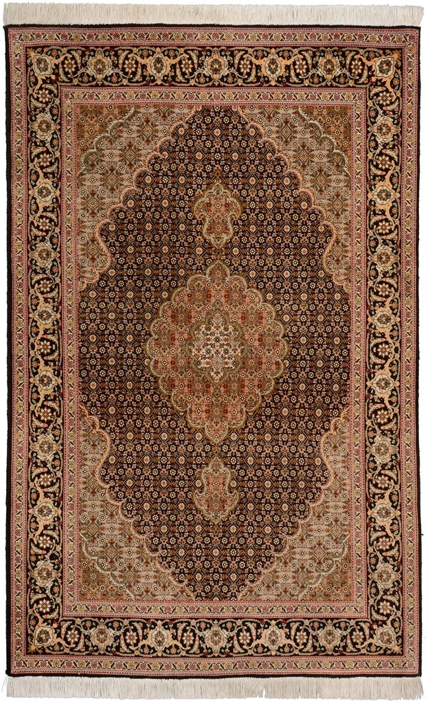 Tabriz Tappeto persiano 160 x 100 Marrone (Iran) Annodato A Mano