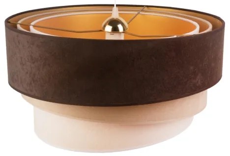 Duolla - Lampadario a sospensione con filo DEVON 1xE27/40W/230V diametro 45 cm marrone/beige