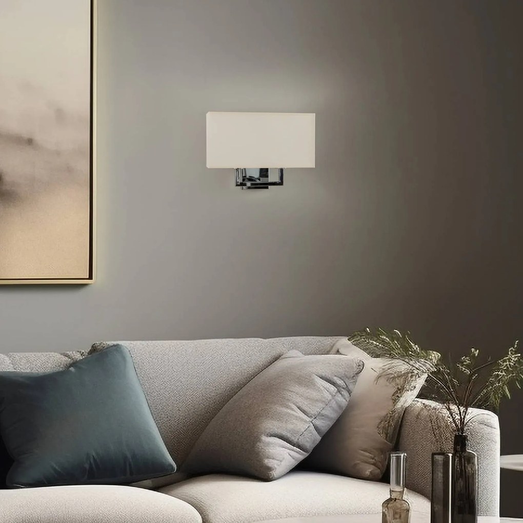 Nowodvorski Lighting Applique Hotel, beige, 2 luci