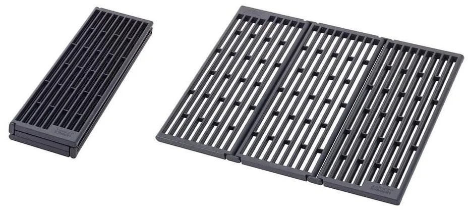 Scolapiatti a griglia per lavello regolabile grigio in plastica 43x13 cm Platform – Joseph Joseph