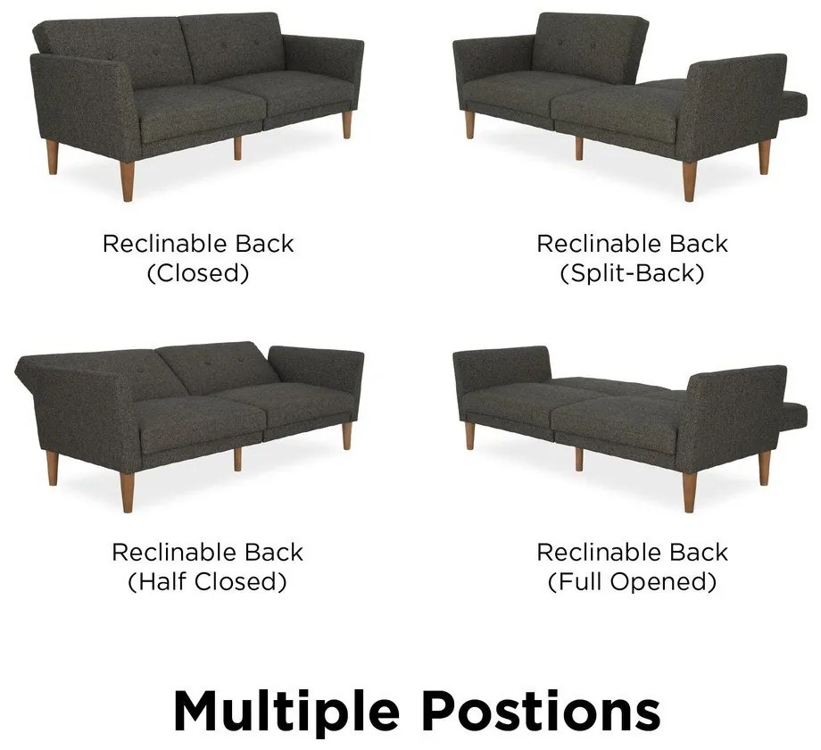 Divano letto grigio 205 cm Regal - Novogratz