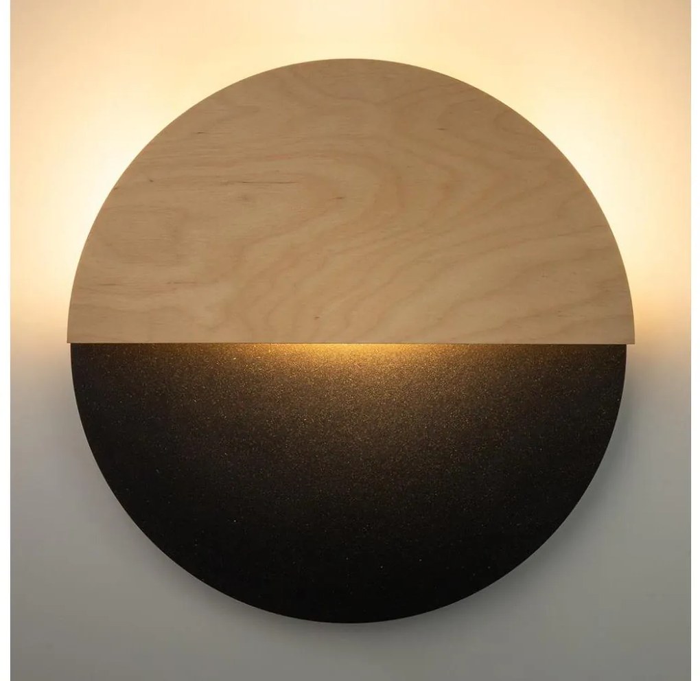 Applique a LED LUNA LED/7W/230V diametro 36 cm nero/beige