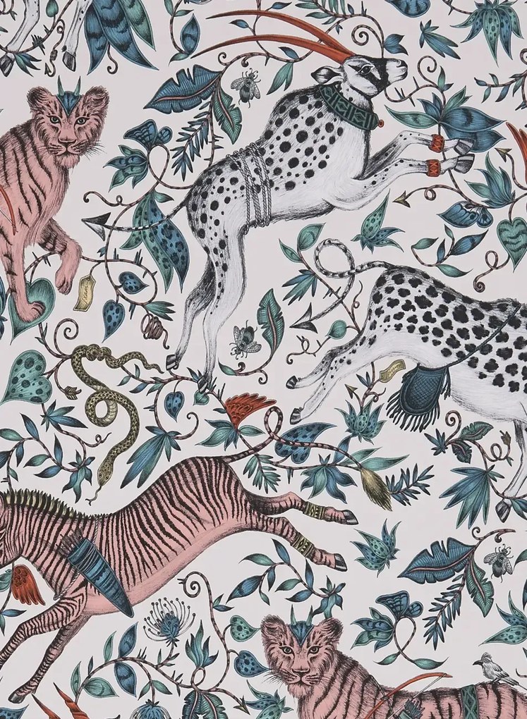 Clarke & Clarke Carta da parati Protea - Pink
