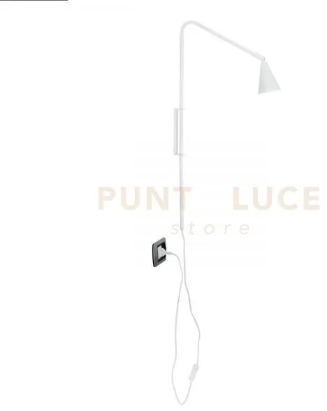 Applique a parete enea bianca 1 luce attacco gu10 37,7x9x69,5cm in ...