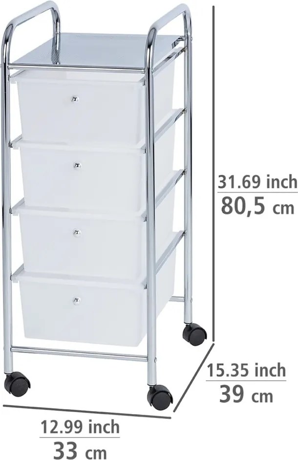 Mensola mobile da bagno con 4 cassetti Messina Messian - Wenko