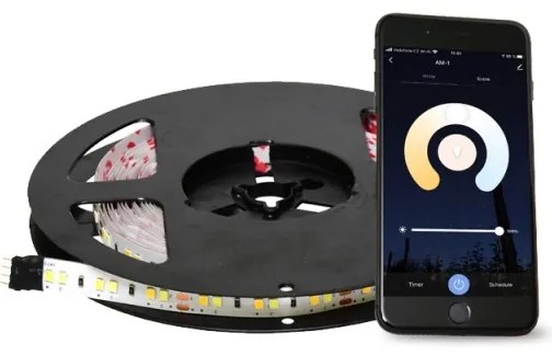 Ecolite DX-SMD2835-BI/5M/TUYA - Striscia LED dimmerabile Wi-Fi 5m 7,3W/230V Tuya+ TC