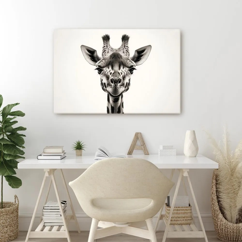 Quadro su tela – Ritratto di giraffa