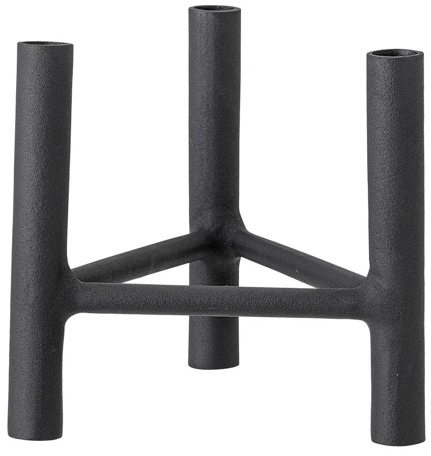 Portacandele in alluminio nero, altezza 20 cm Deeb - Bloomingville