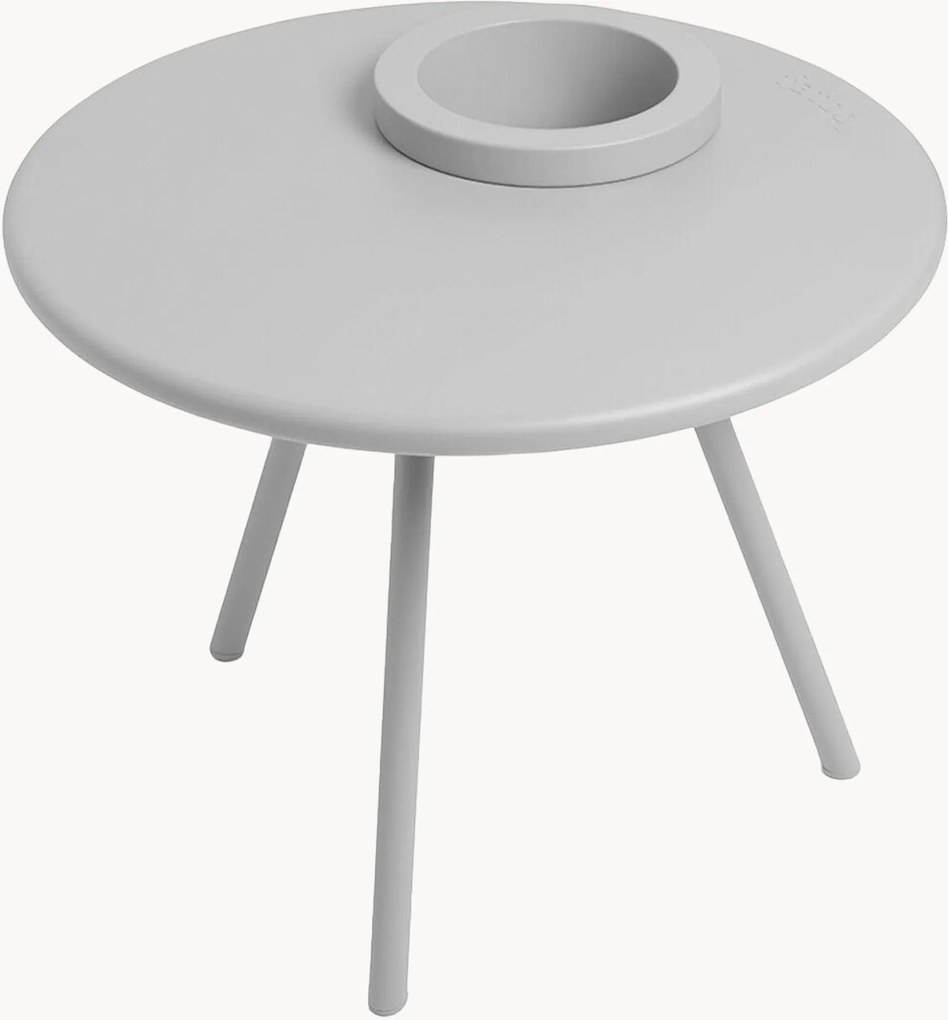 Tavolino rotondo da giardino con portavaso Bakkes