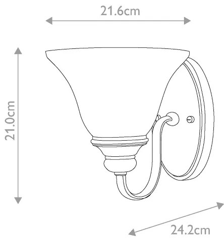 Hinkley - Applique CELLO 1xE27/60W/230V