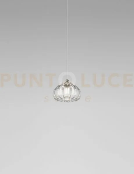 Diamante sospensione p cristallo nickel satinato 1 luce attacco g9