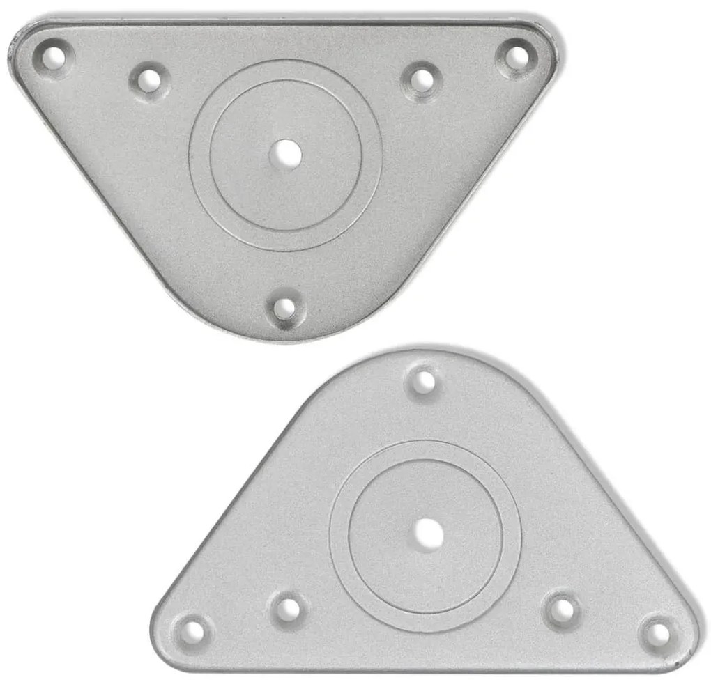 Set gambe tavolo 4 pz in nickel spazzolato regolabili 1100 mm