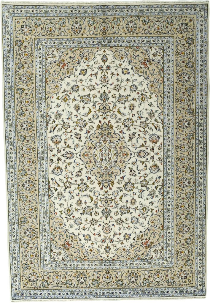 Kashan Tappeto persiano 300x210 Beige (Iran) Annodato A Mano