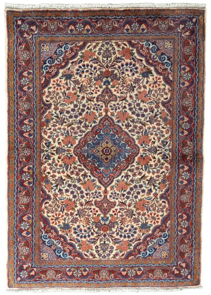 Bidjar Tappeto 150 x 110 Beige (Iran) Annodato A Mano